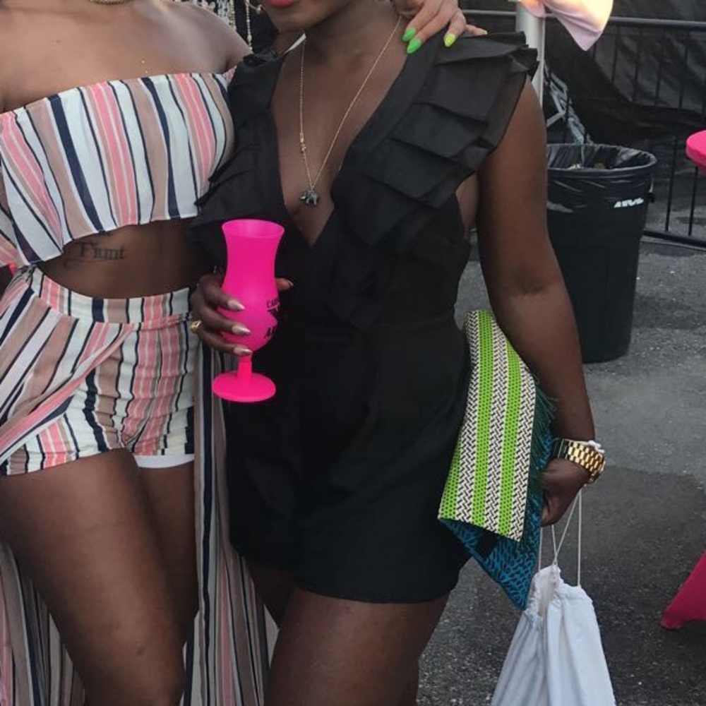 Black Statement Romper - image 4